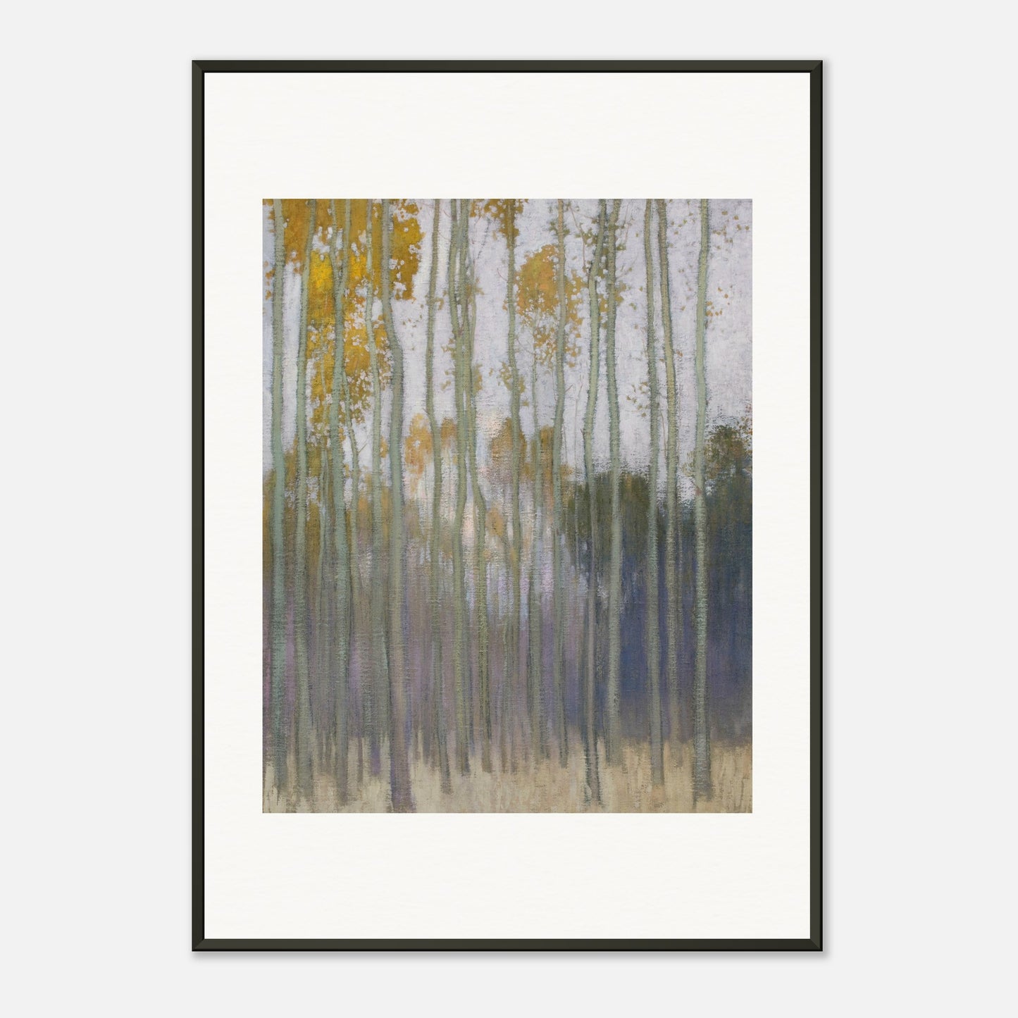 JOHANN WALTER-KURAU - FOREST (MORNING SUN) 1904 - MUSEUM MATTE POSTER IN METAL FRAME