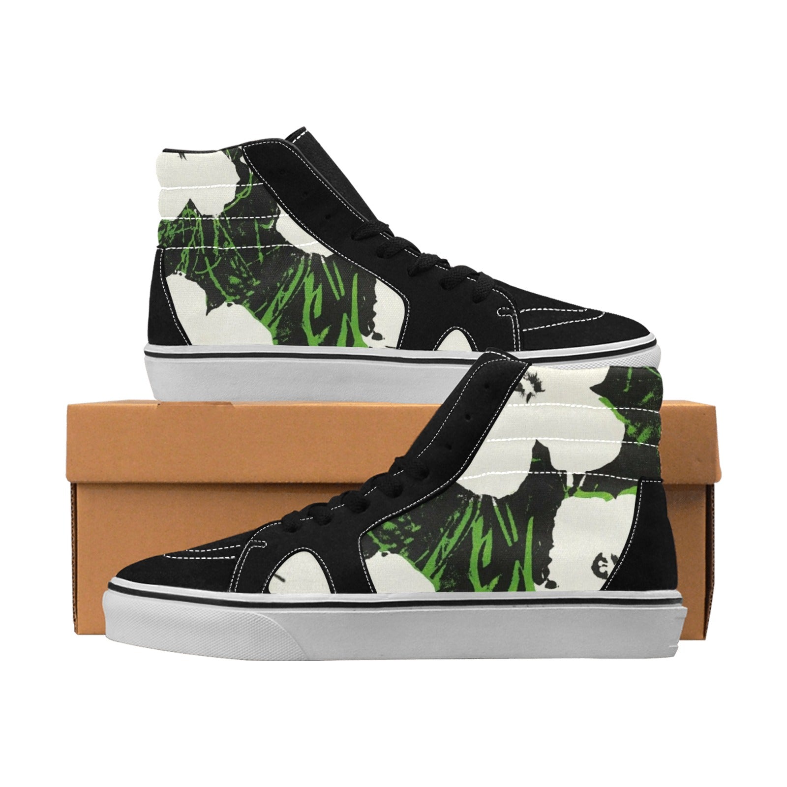 ANDY WARHOL - FLOWERS - WOMEN'S HIGH TOP CANVAS SHOES