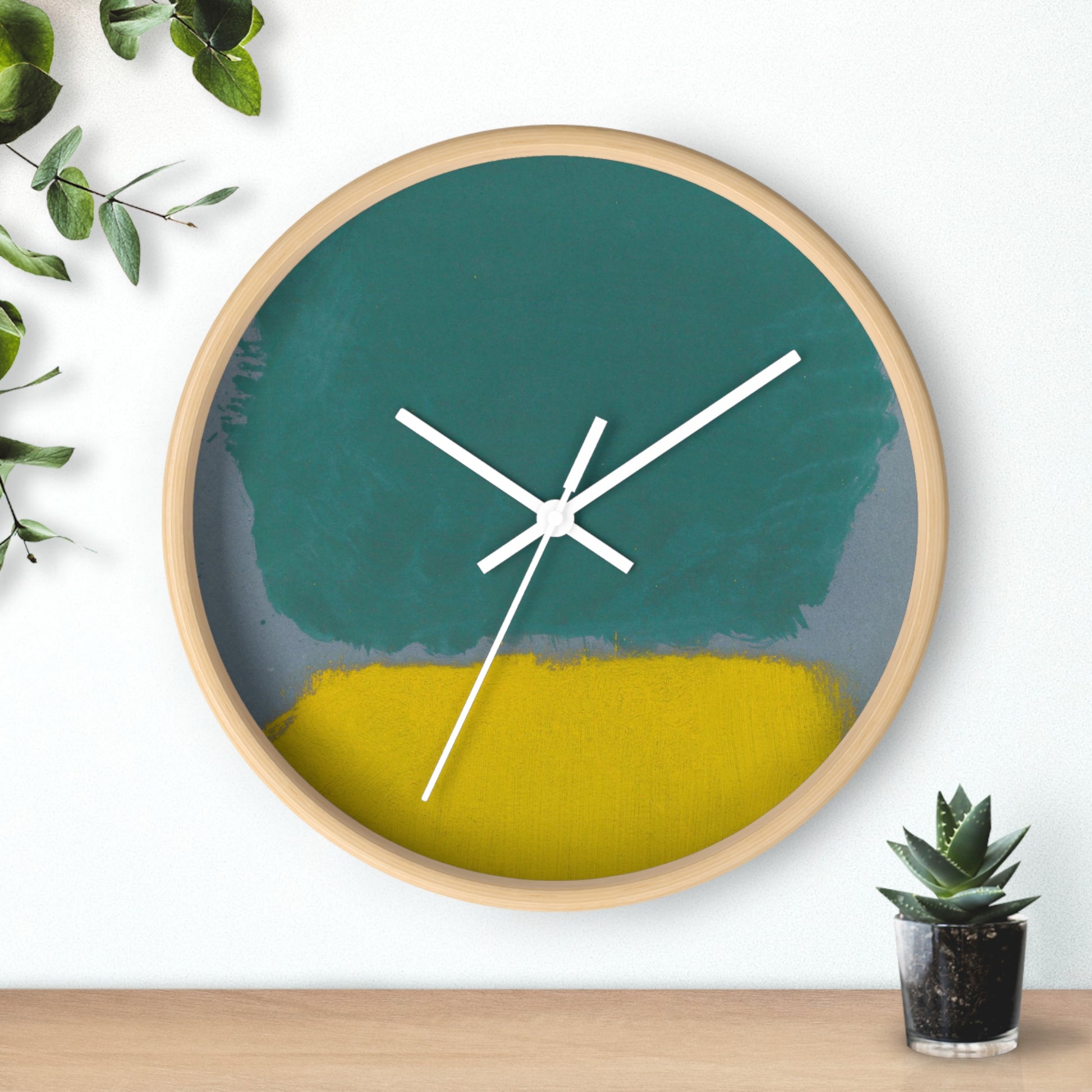 MARK ROTHKO - ABSTRACT - WOODEN WALL ART CLOCK 