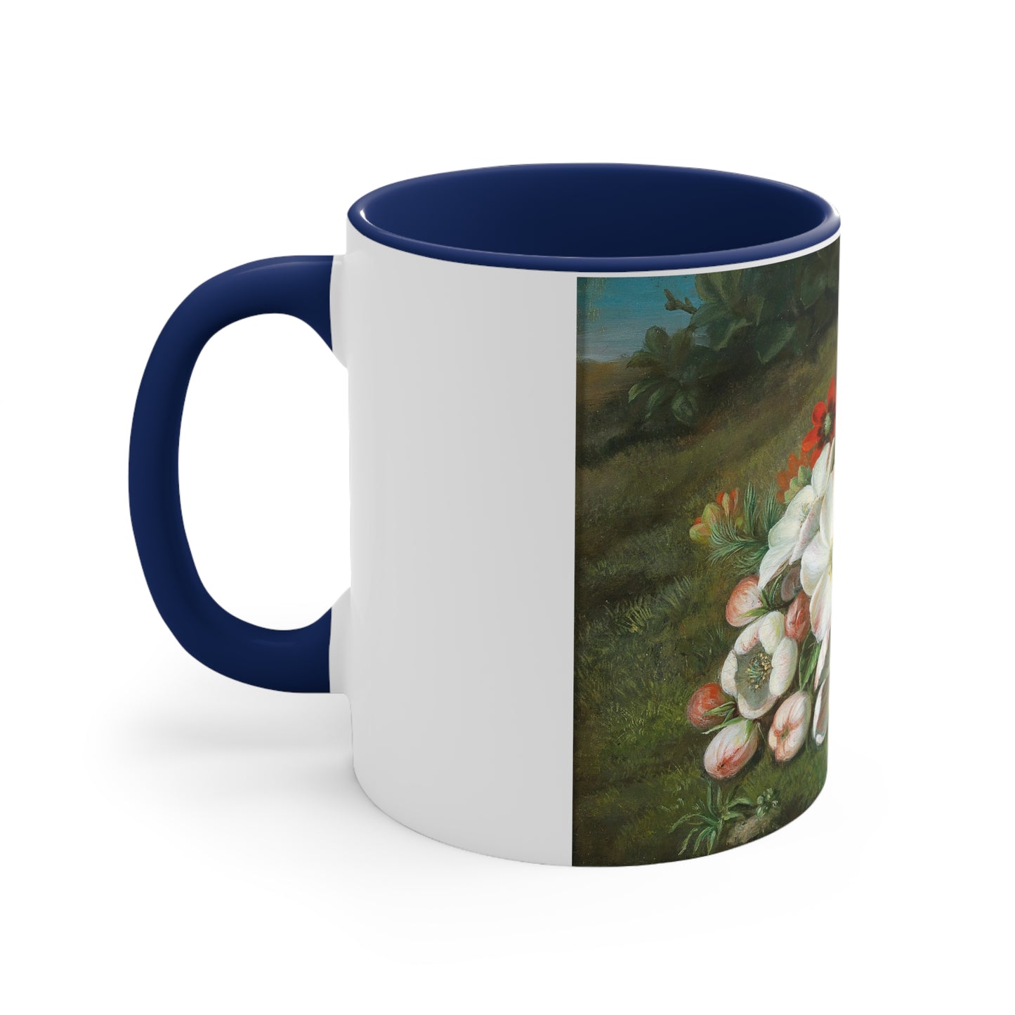 VINCENT LOOS - APPLE BLOSSOM WITH LILACS AND SUMMER ADONIS - COFFEE ART MUG