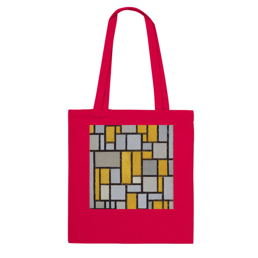 PIET MONDRIAN - COMPOSITION WITH GRID No. 1 (1918) - CLASSIC TOTE BAG