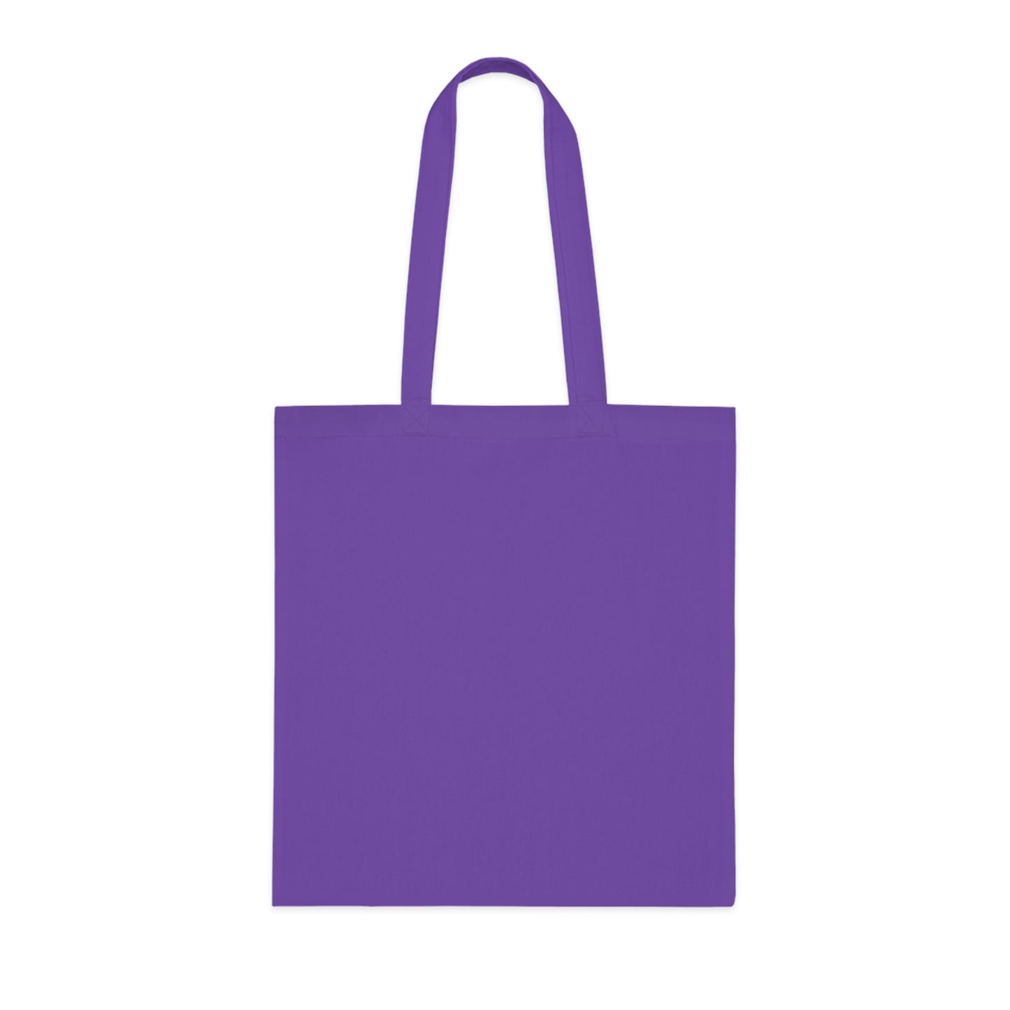 a purple tote bag on a white background