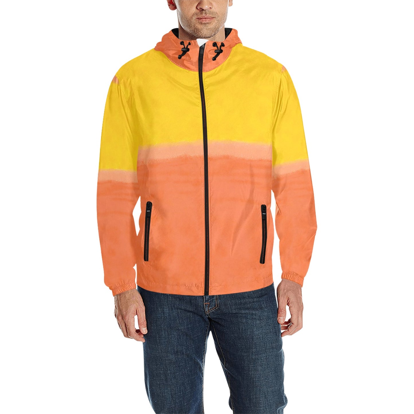 MARK ROTHKO - ABSTRACT ART - MEN'S QUILTED WINDBREAKER 