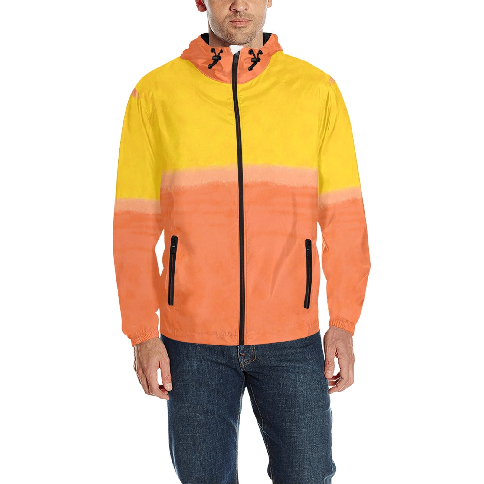 MARK ROTHKO - ABSTRACT ART - MEN'S QUILTED WINDBREAKER 