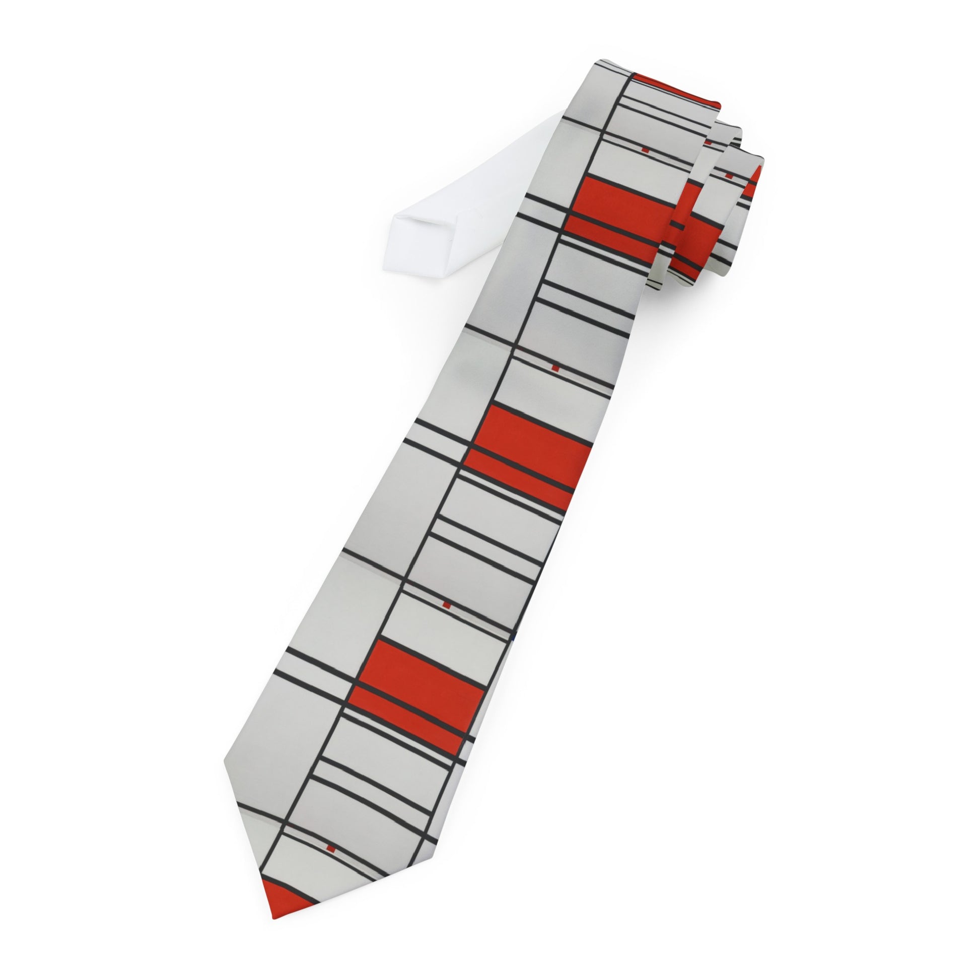 PIET MONDRIAN - COMPOSITION OF RED AND WHITE - ART TIE - CLASSIC!