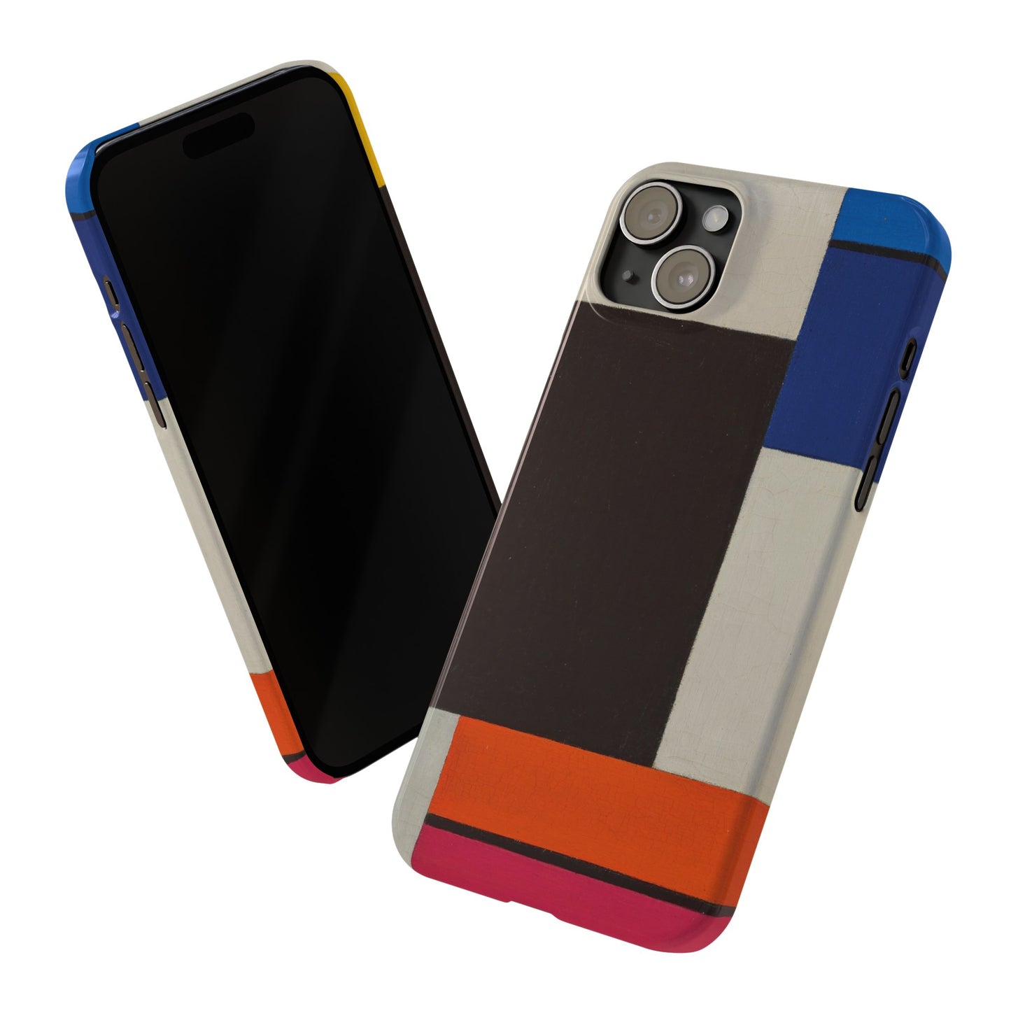 a cell phone case with a colorful design on it