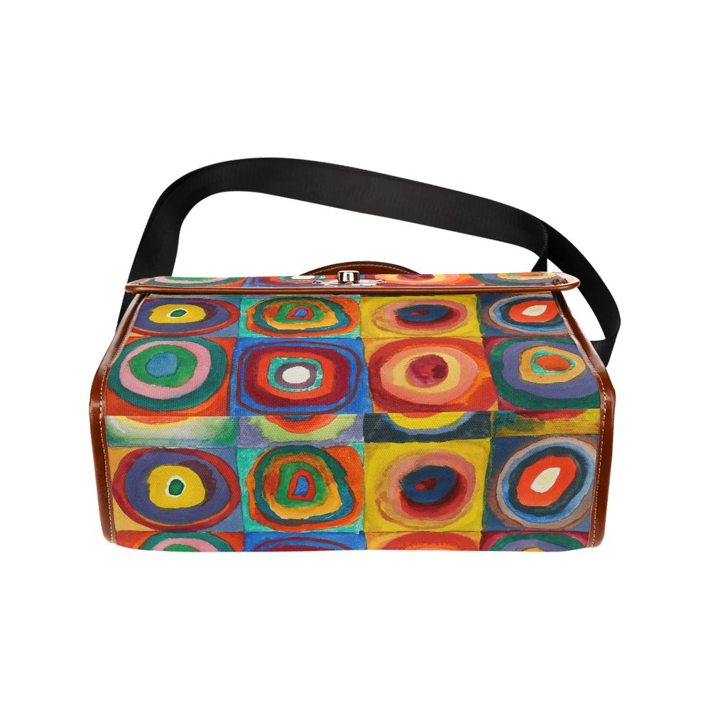 WASSILY KANDINSKY - FARBSTUDIE QUADRATE - WATERPROOF CANVAS BAG FOR HER