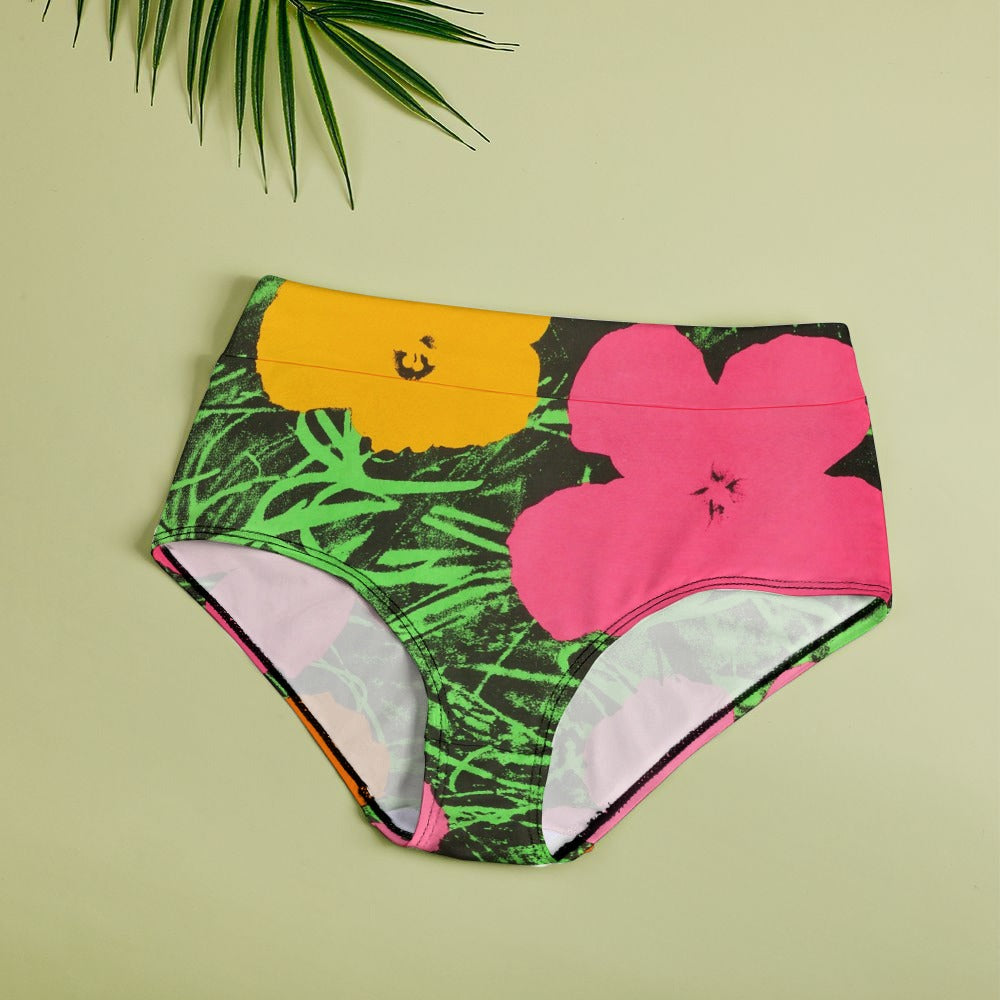 
ANDY WARHOL - FLOWERS - HIGH WAIST PANTIES FOR HER

