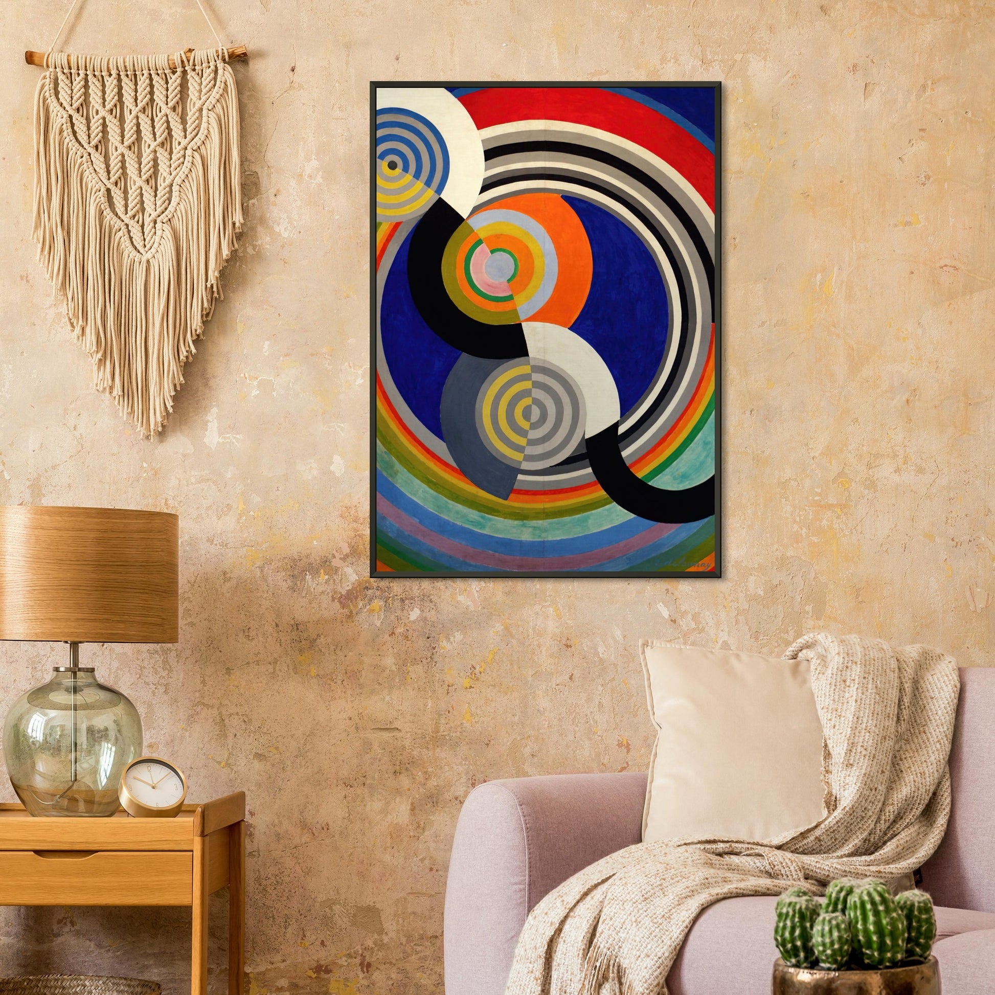 ROBERT DELAUNAY - RYTHME n°2 (1938) - MATTE POSTER IN METAL FRAME