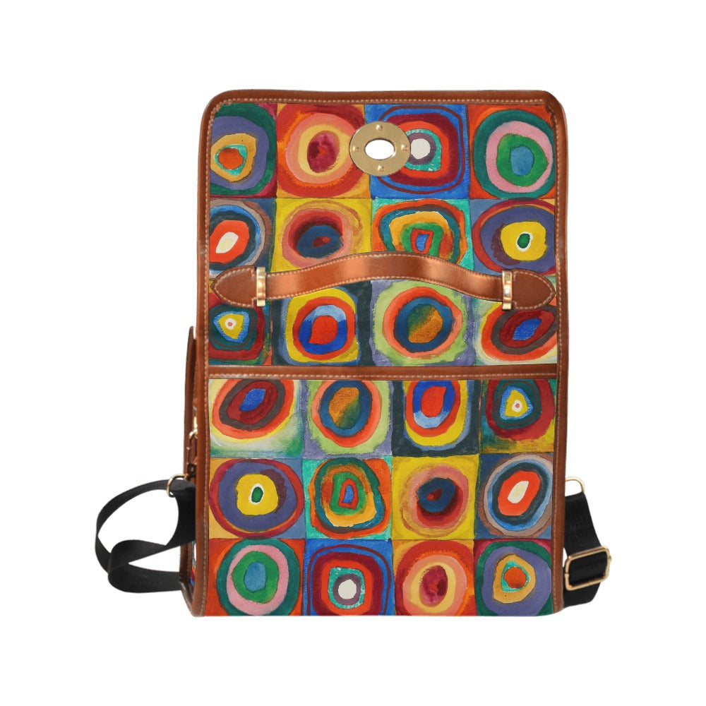 WASSILY KANDINSKY - FARBSTUDIE QUADRATE - WATERPROOF CANVAS BAG FOR HER