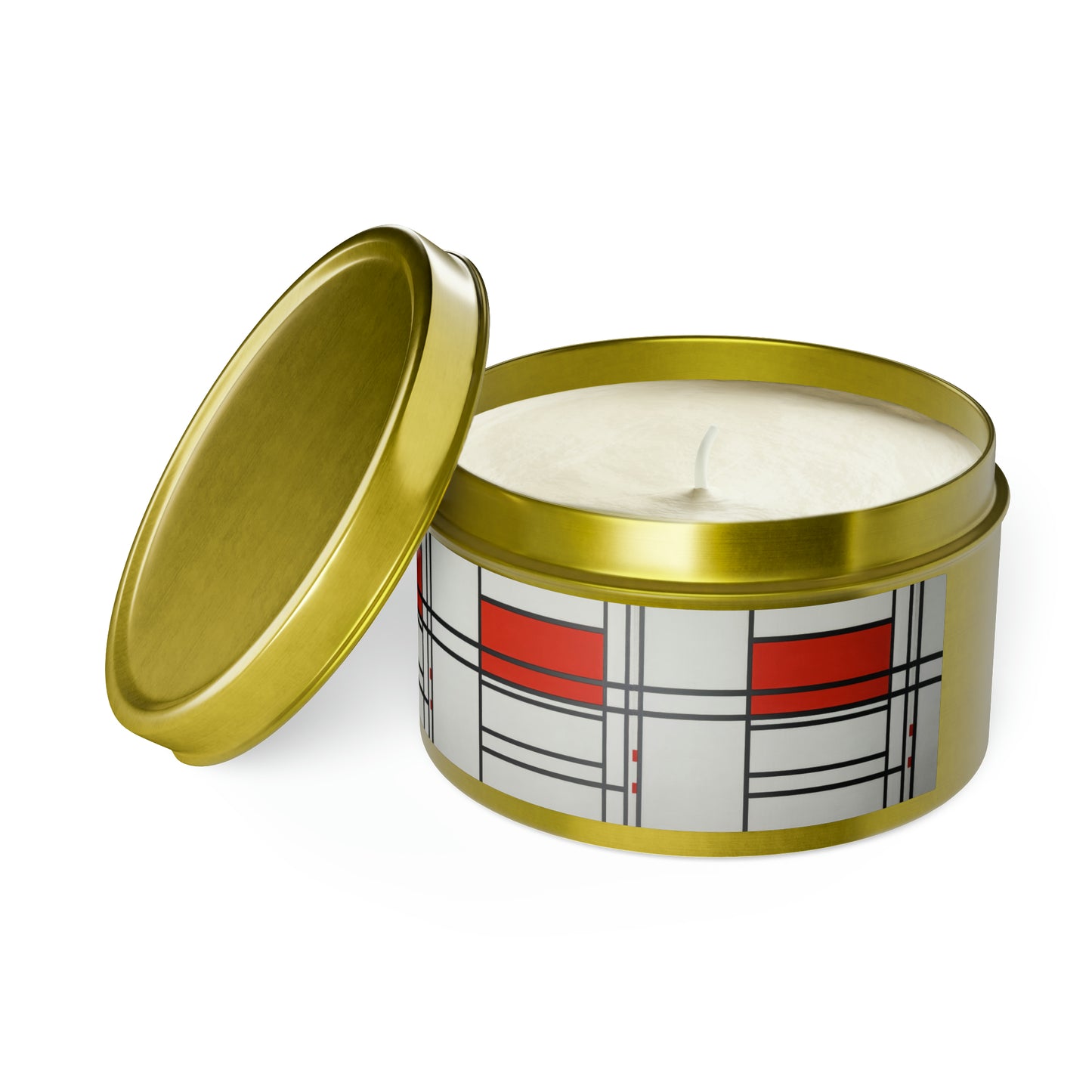 a candle in a tin with a lid