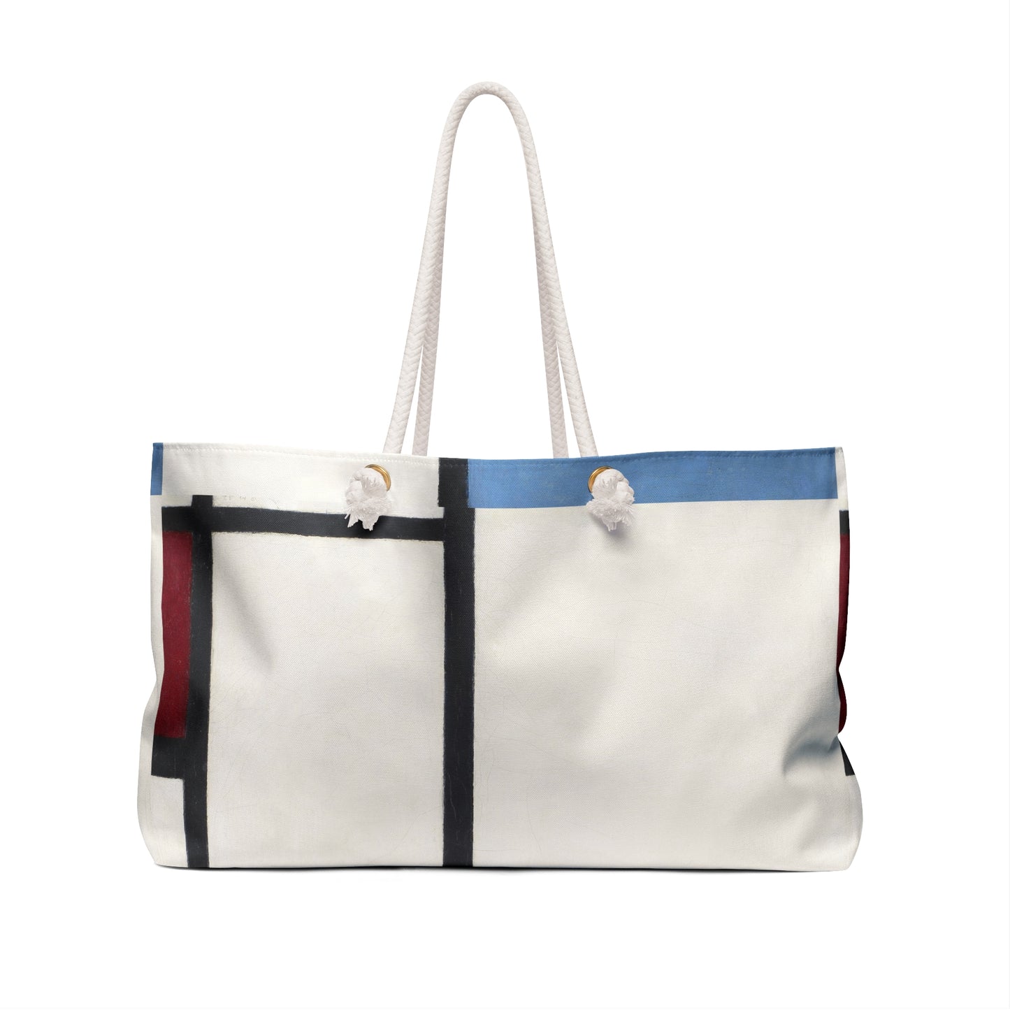 PIET MONDRIAN - COMPOSITION WITH BLUE AND RED - WEEKENDER TOTE BAG 