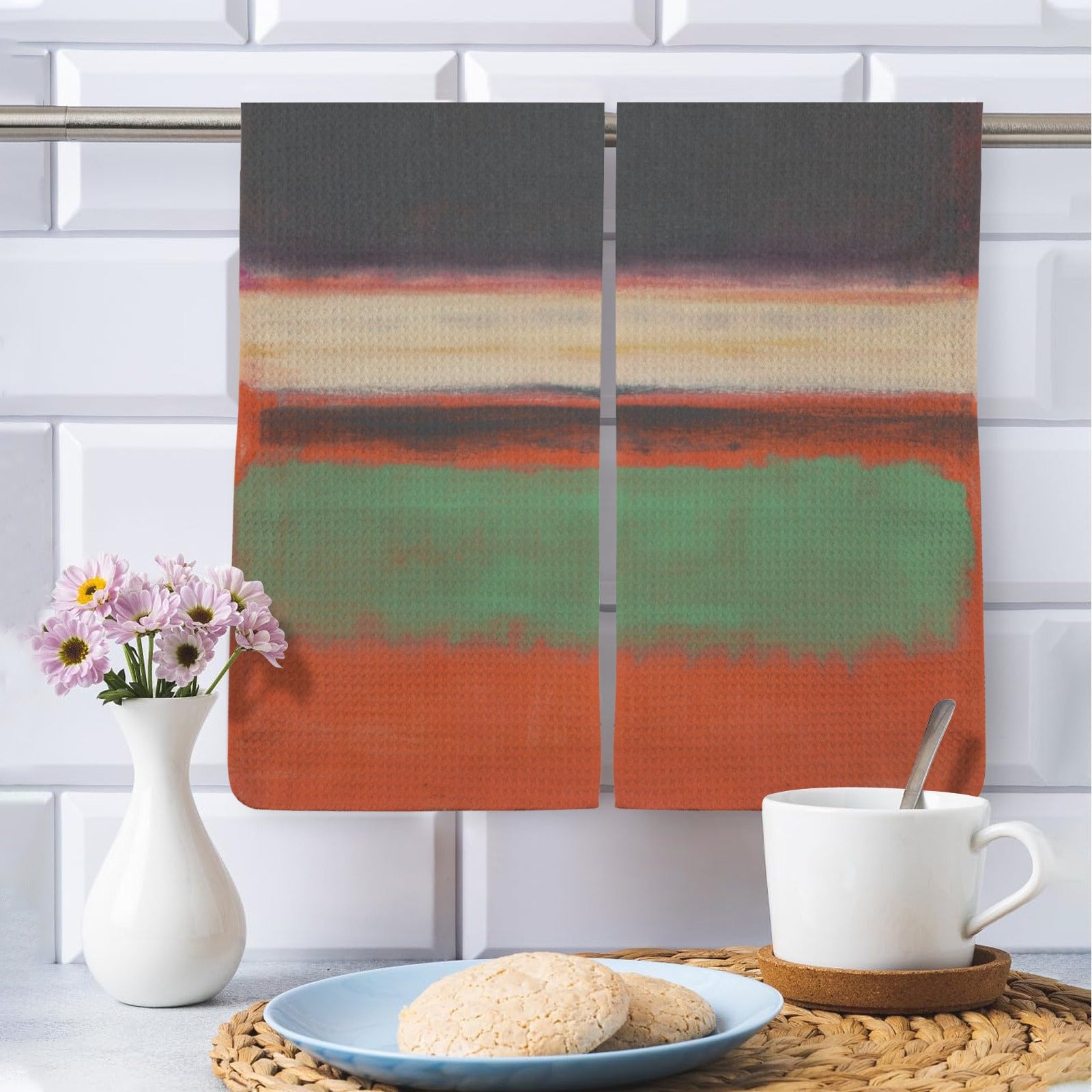 MARK ROTHKO - ABSTRACT - HAND TOWELS QTY 2