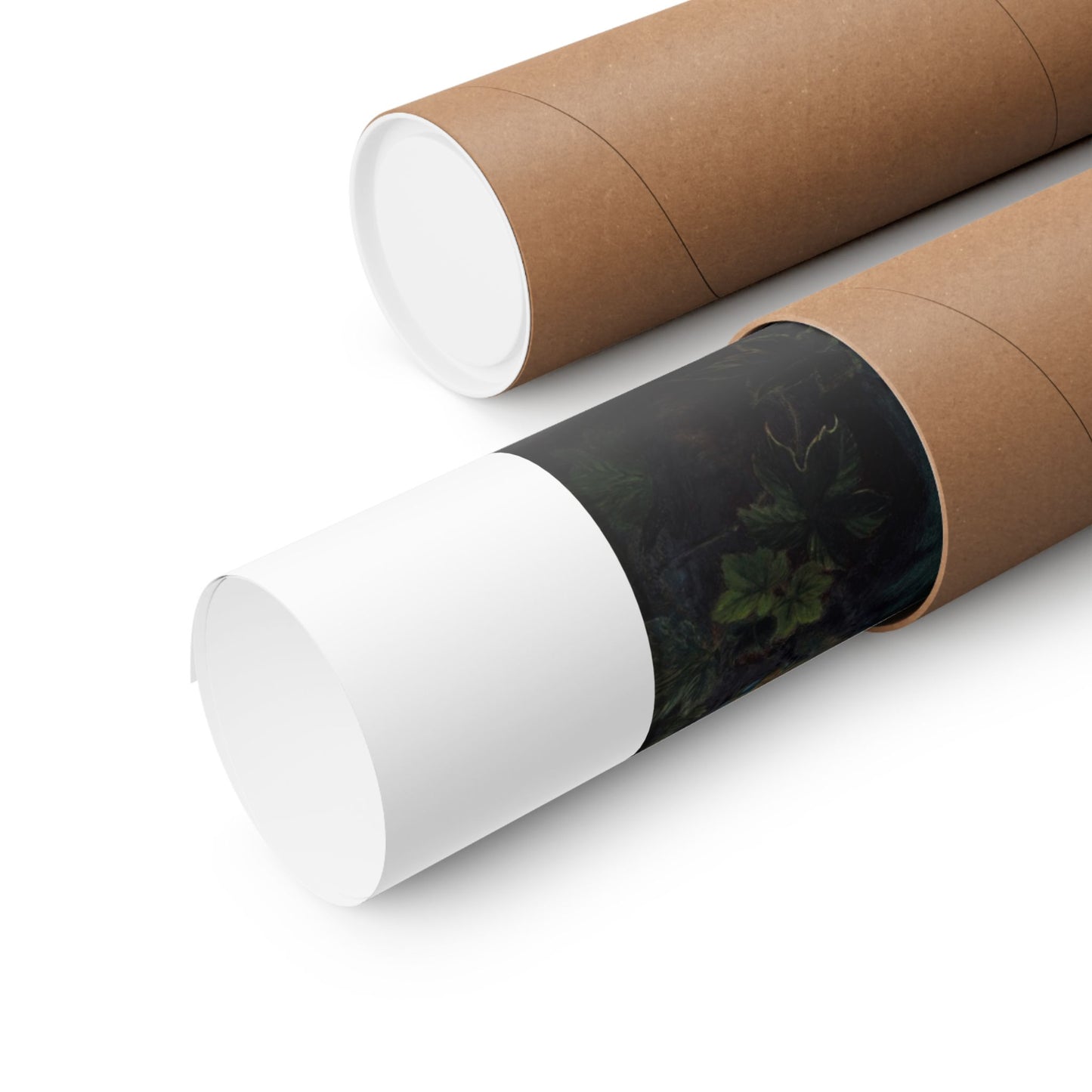 a couple of rolls of paper sitting on top of each other