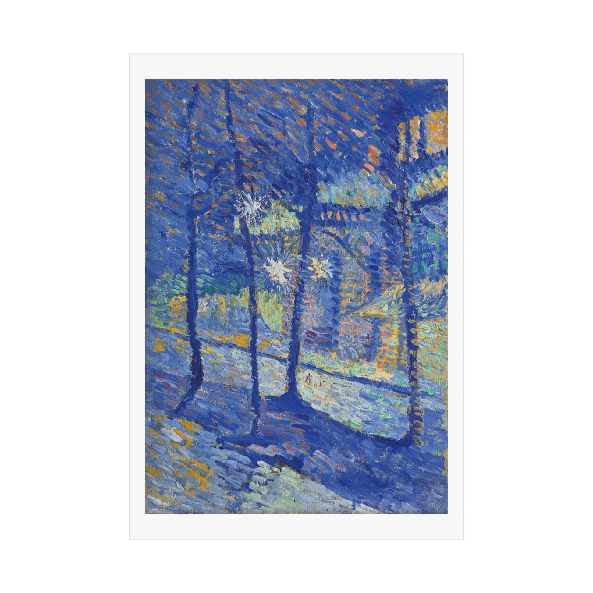 LOUIS HAYET - PAYSAGE NOCTURNE (1888-89) - MATTE VERTICAL POSTER