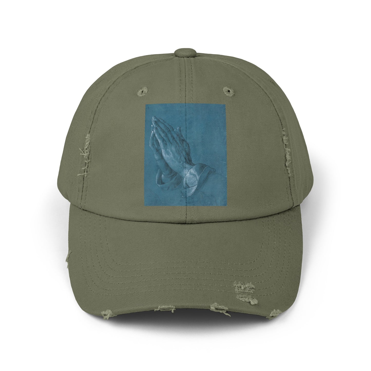 Praying Hands distressed cap