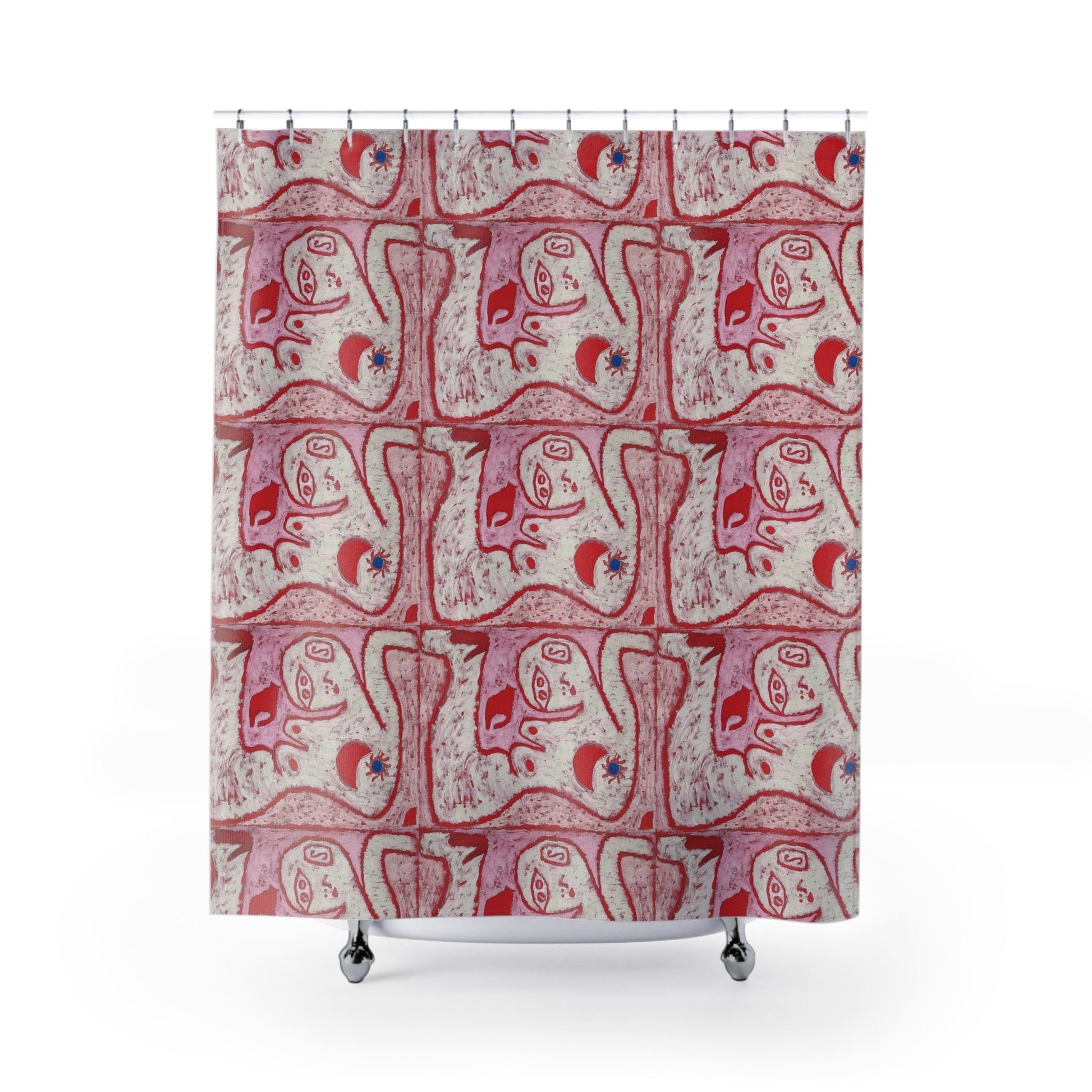 Art shower curtain 