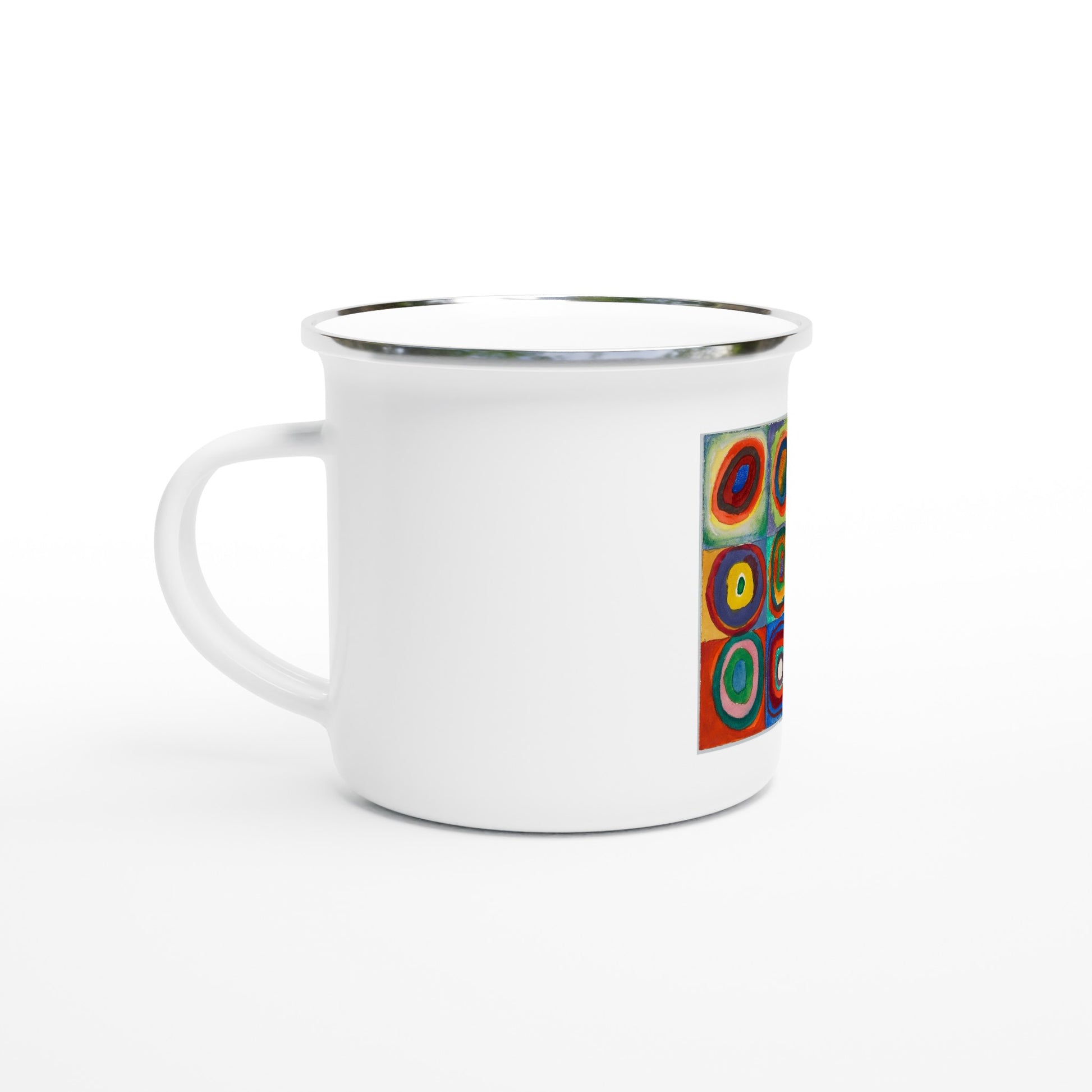 WASSILY KANDINSKY - FARBSTUDIE QUADRATE - 12oz ENAMEL MUG