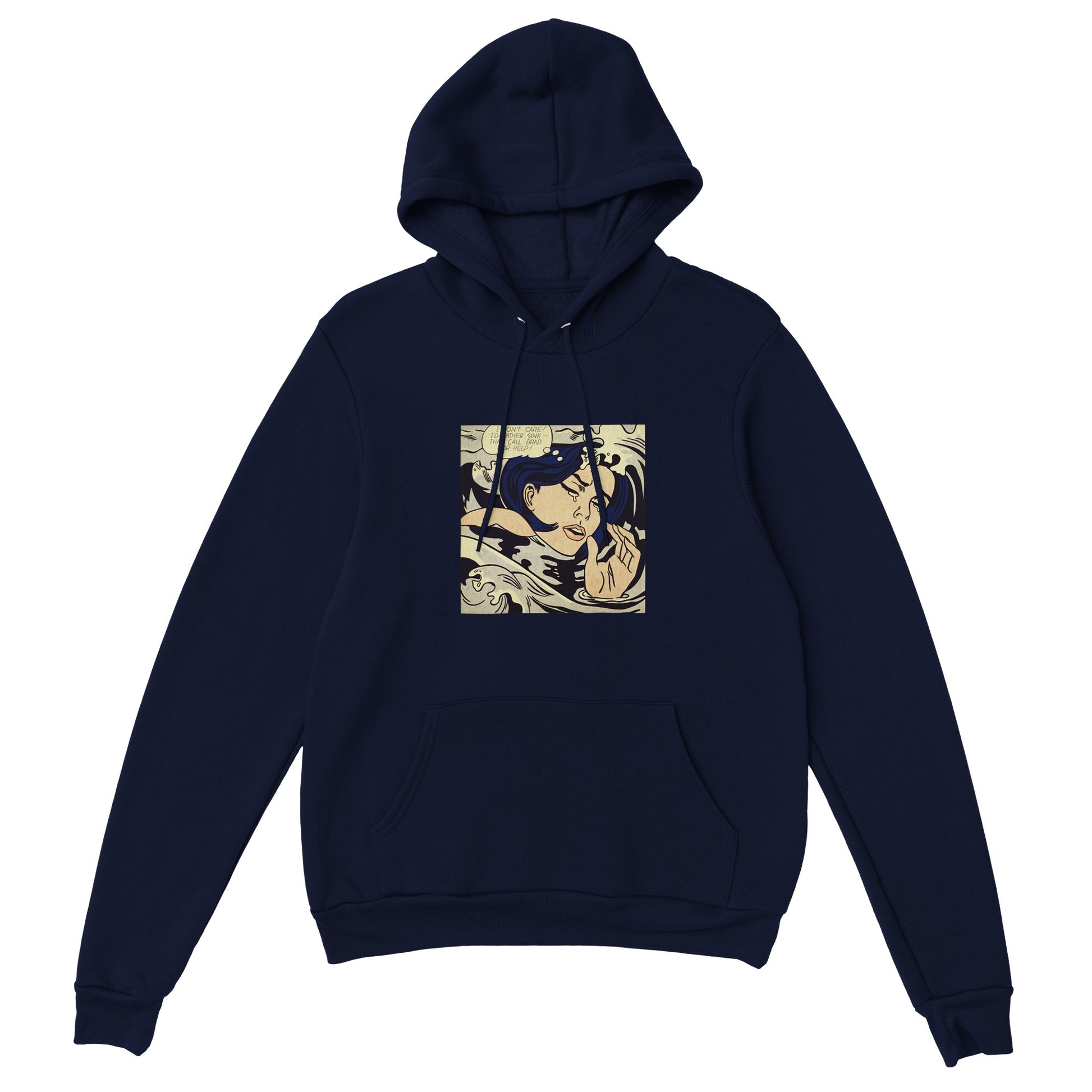 ROY LICHTENSTEIN - DROWNING GIRL - PREMIUM UNISEX HOODIE