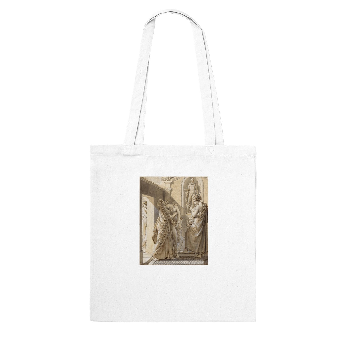 FRANCOIS GERARD - THE FATHER OF PSYCHE CONSULTING THE ORACLE OF APOLLO (1796) - CLASSIC TOTE BAG
