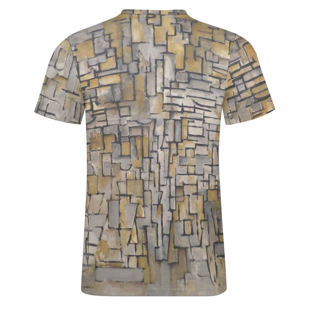 PIET MONDRIAN - TABLEAU No. 2, COMPOSITION No. VII - MEN'S PURE COTTON T-SHIRT