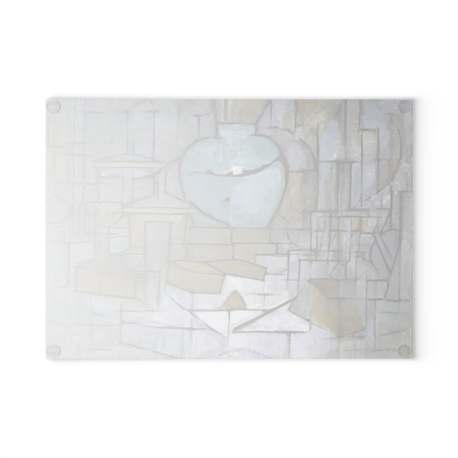 PIET MONDRIAN - STILL LIFE WITH GINGERPOT II - ART GLASS CUTTING BOARD