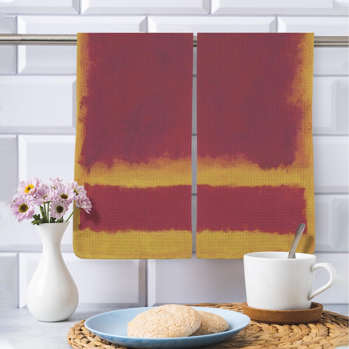 MARK ROTHKO - ABSTRACT - HAND TOWELS QTY 2