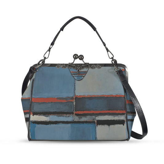 MARK ROTHKO - ABSTRACT - KISSLOCK CROSSBODY SHOULDER BAG 