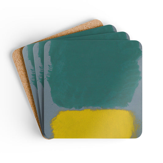 MARK ROTHKO - ABSTRACT - CORKWOOD COASTER SET