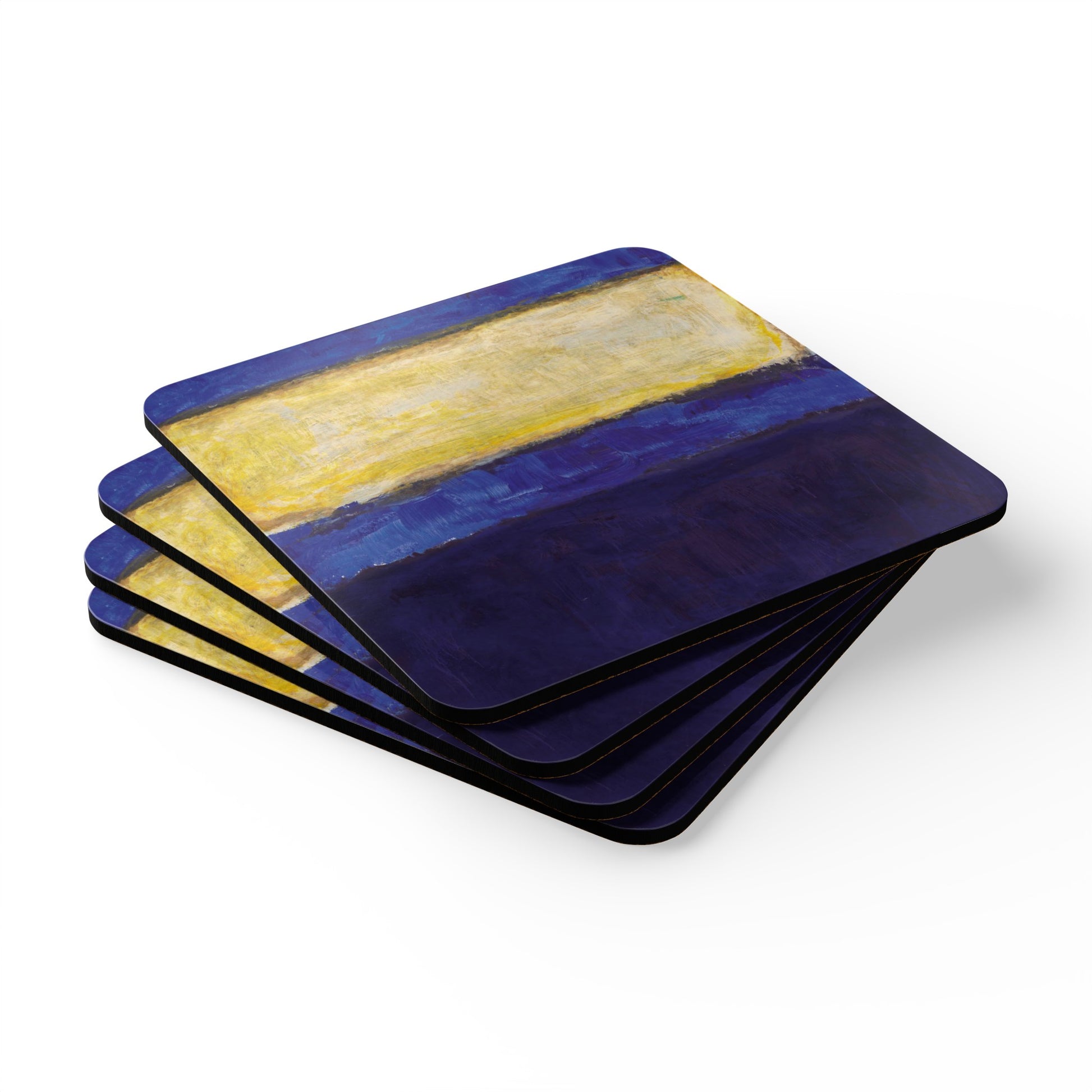 MARK ROTHKO - ABSTRACT - CORKWOOD COASTER SET