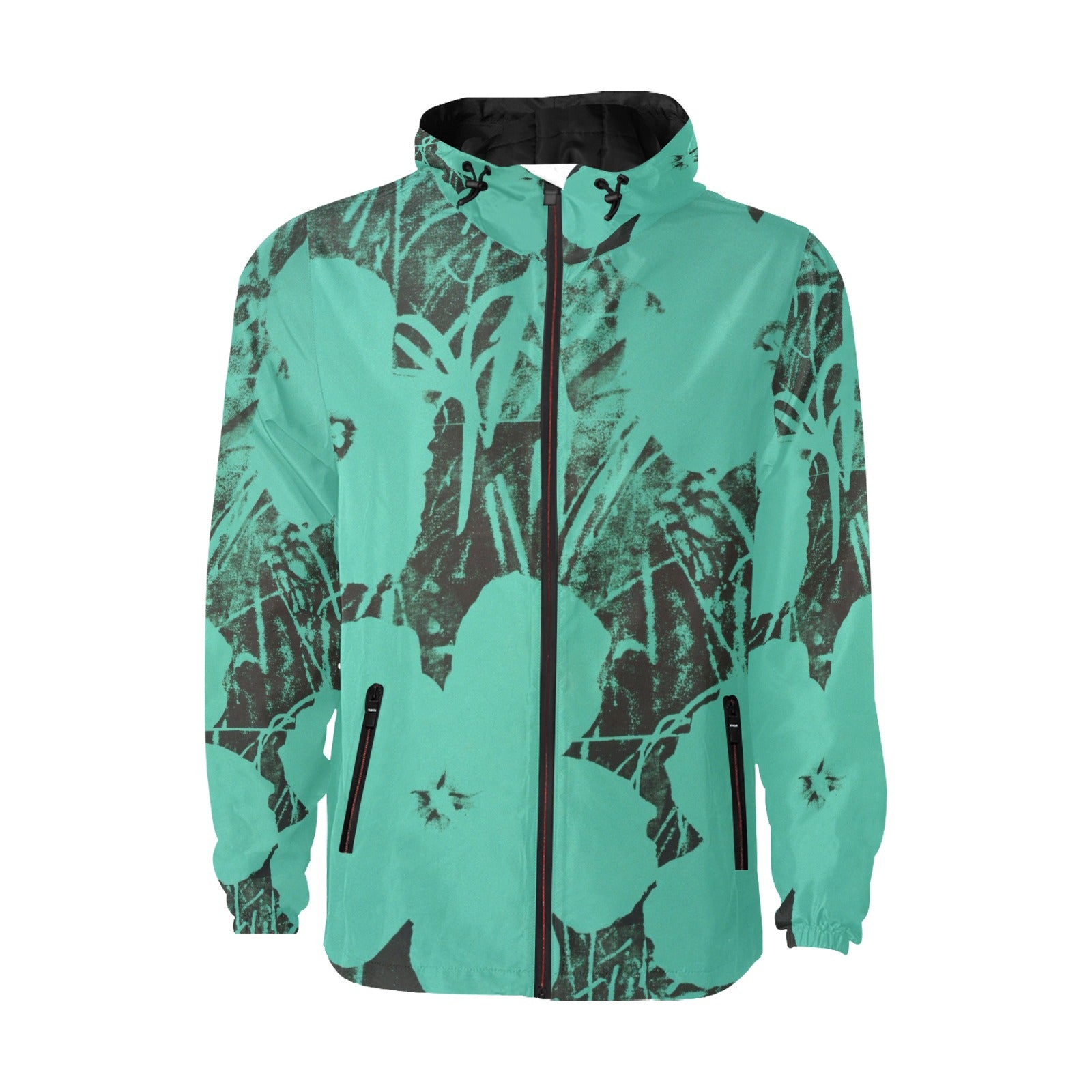 ANDY WARHOL - FLOWERS - MEN'S QUILTED WINDBREAKER - AWESOME