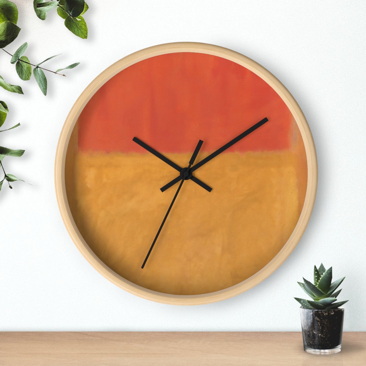 MARK ROTHKO - ABSTRACT - WOODEN WALL ART CLOCK 