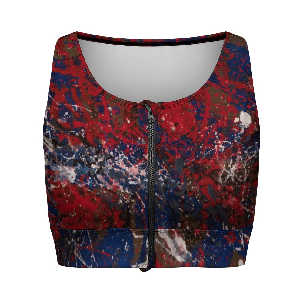 LOLA LIIVAT - PROTESTILAUL - ZIPPERED YOGA VEST TOP FOR HER