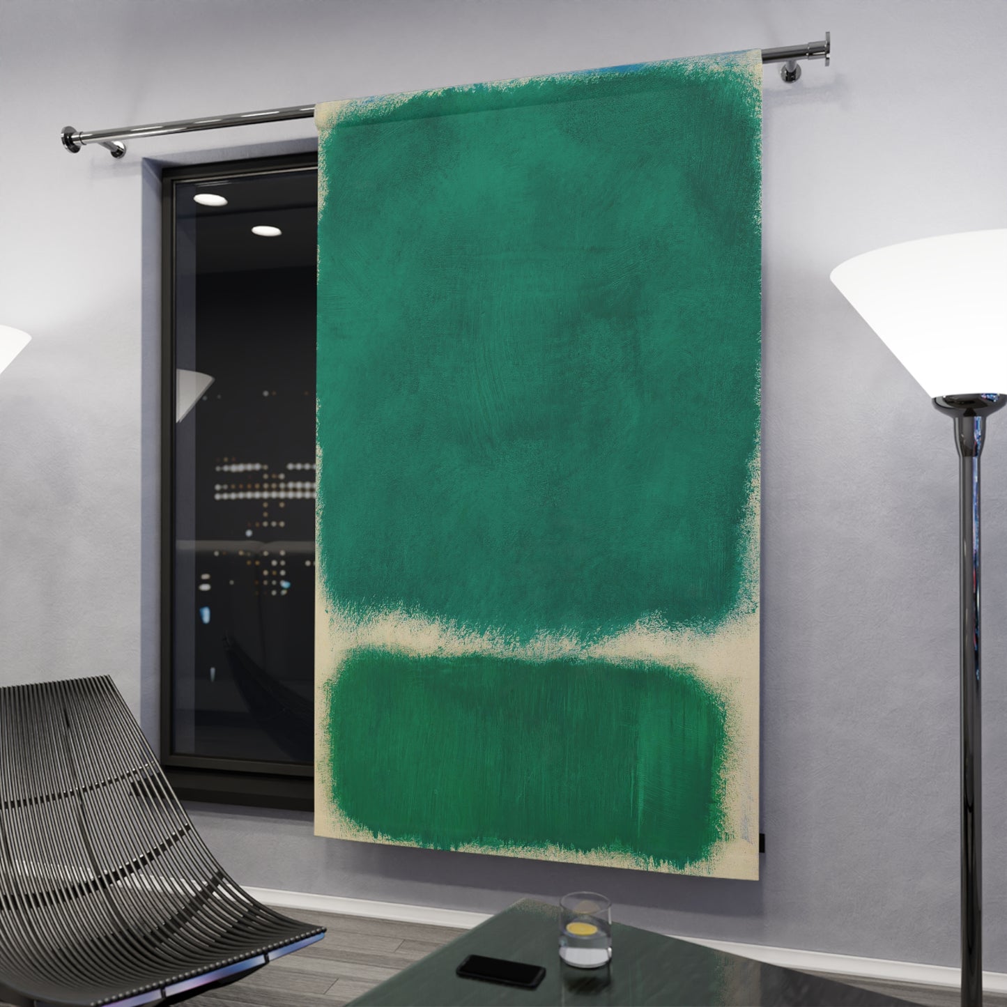 MARK ROTHKO - ABSTRACT - WINDOW ART CURTAIN - CAPTIVATING!