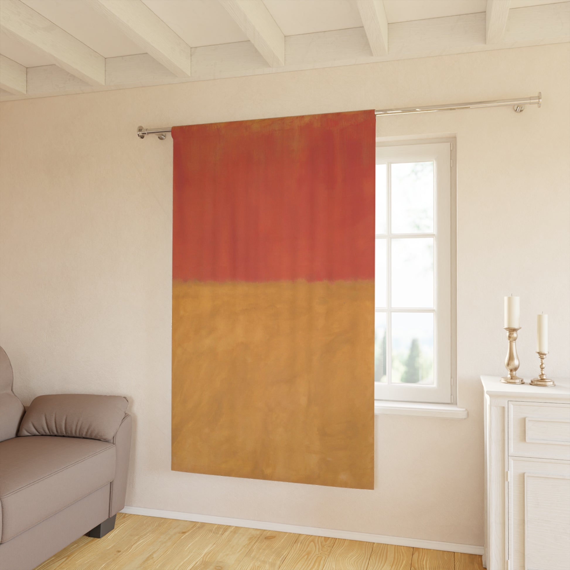 MARK ROTHKO - ABSTRACT - WINDOW ART CURTAIN 