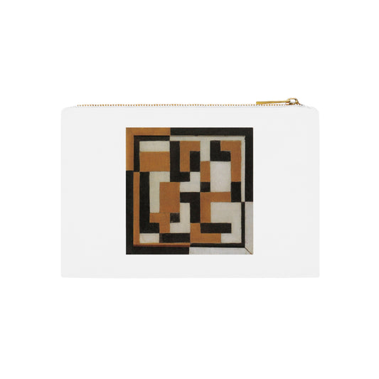 THEO VAN DOESBURG - COMPOSITION - COTTON CANVAS COSMETIC BAG TRAVEL ORGANIZER