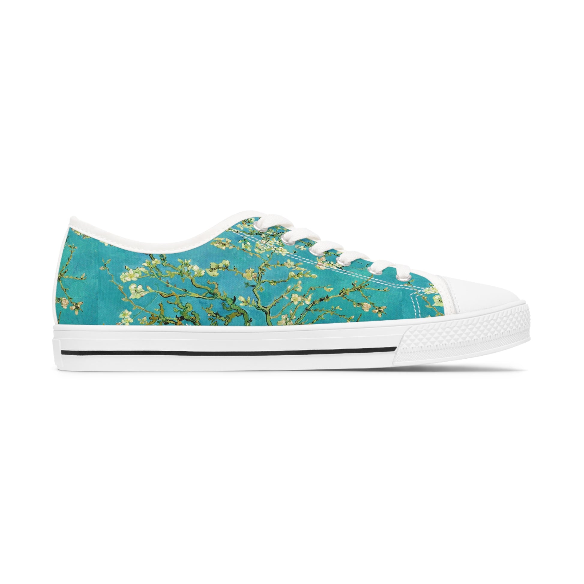 VINCENT VAN GOGH - ALMOND BLOSSOMS - LOW TOP ART SNEAKERS FOR HER