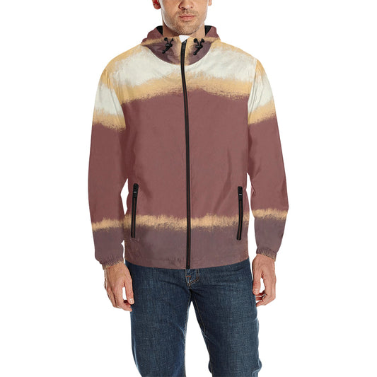 MARK ROTHKO - ABSTRACT ART - MEN'S QUILTED WINDBREAKER 