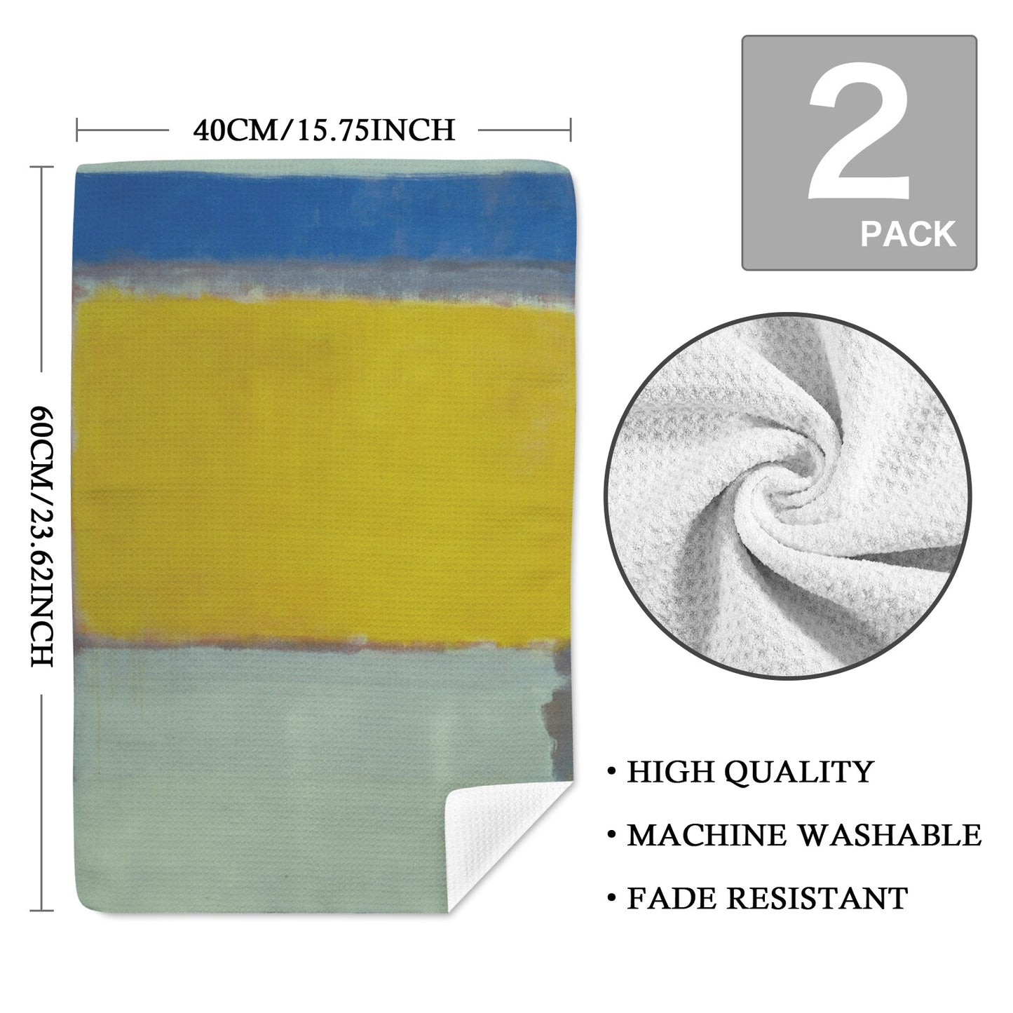 MARK ROTHKO - ABSTRACT - HAND TOWELS QTY 2