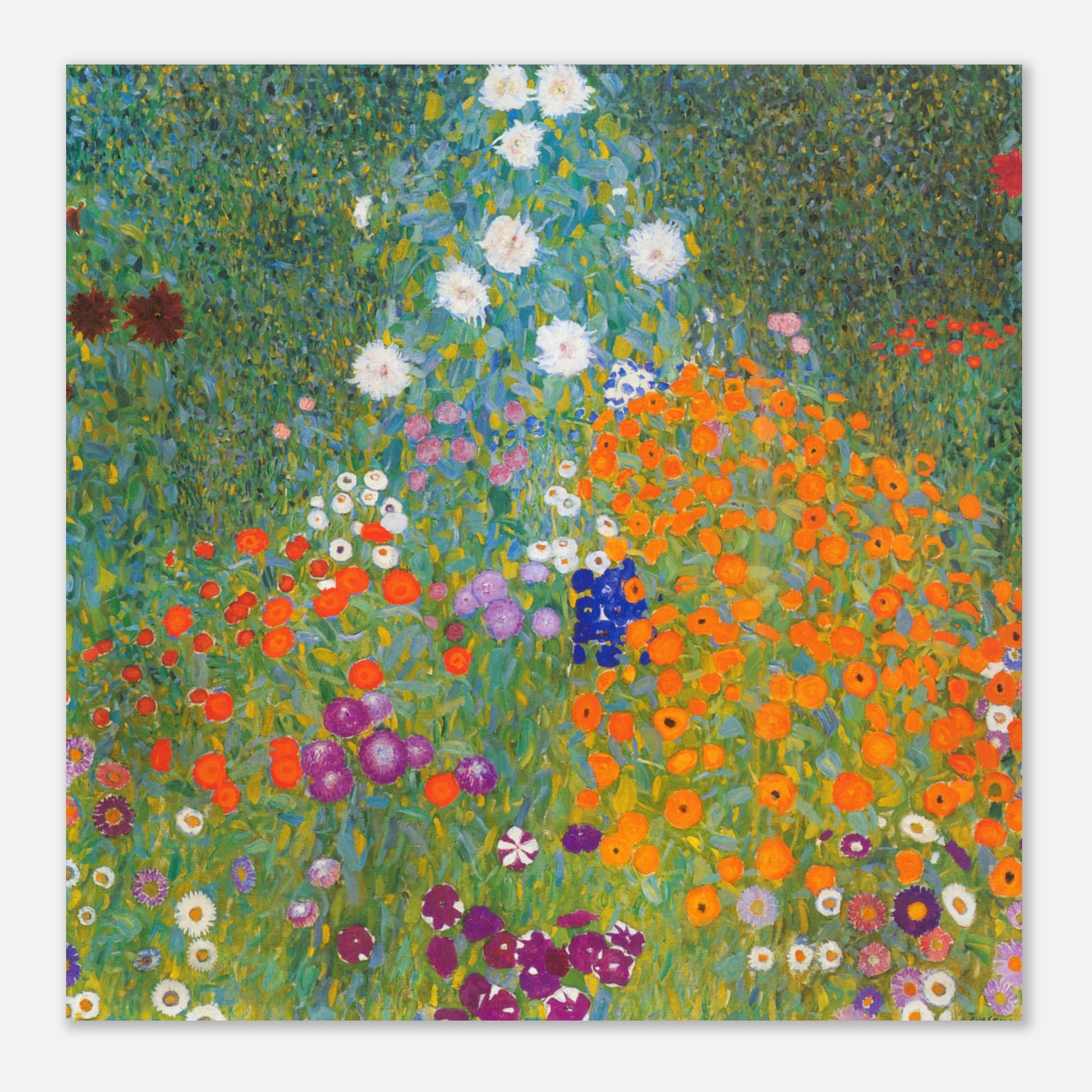 GUSTAV KLIMT - COTTAGE GARDEN (1905-1907) - POSTER 12'' x 12''