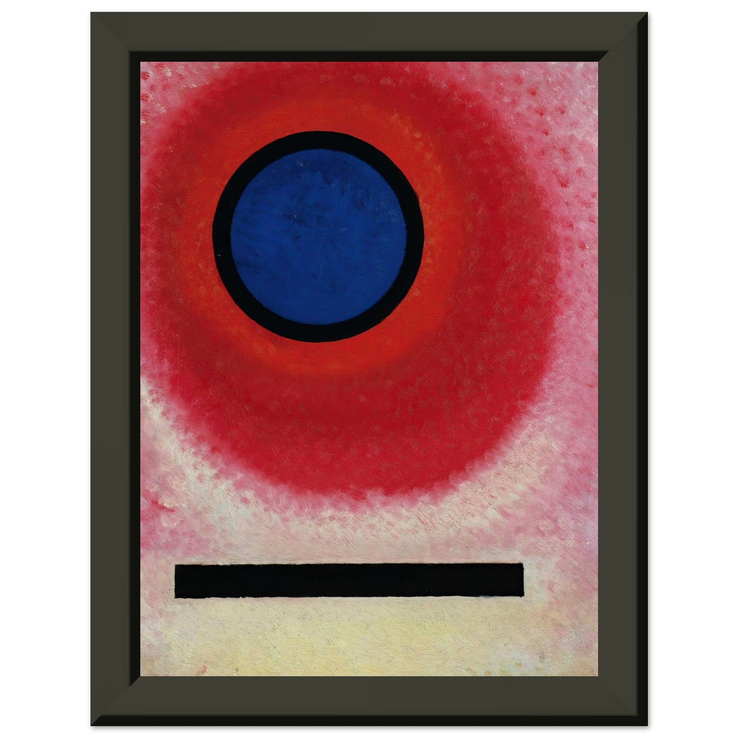 WASSILY KANDINSKY - BLAUER KREIS No. 2 (CERCLE BLEU LI) (1925) - MUSEUM MATTE POSTER IN METAL FRAME