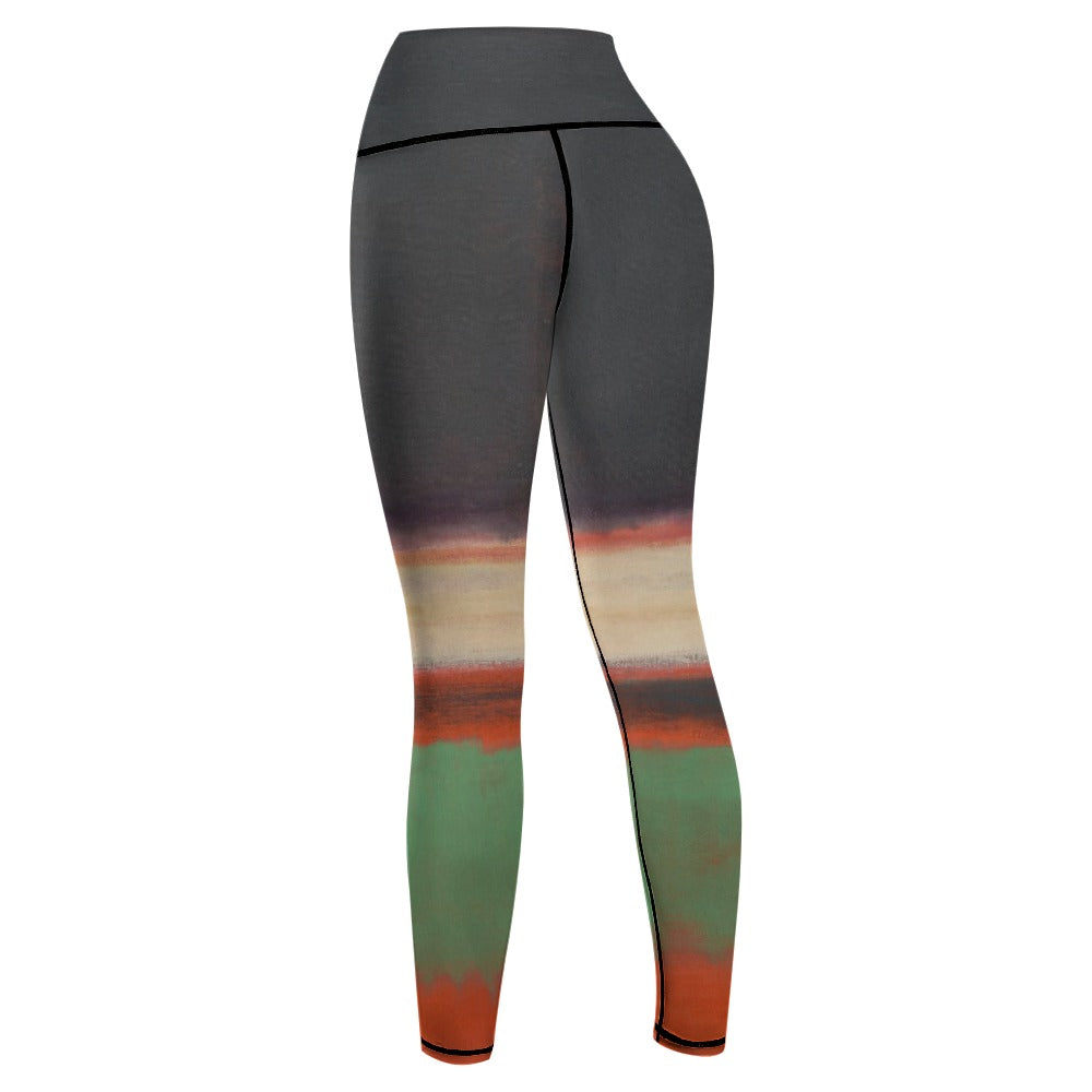 MARK ROTHKO - ABSTRACT - WOMEN'S COMFORT SPORTS YOGA PANTS