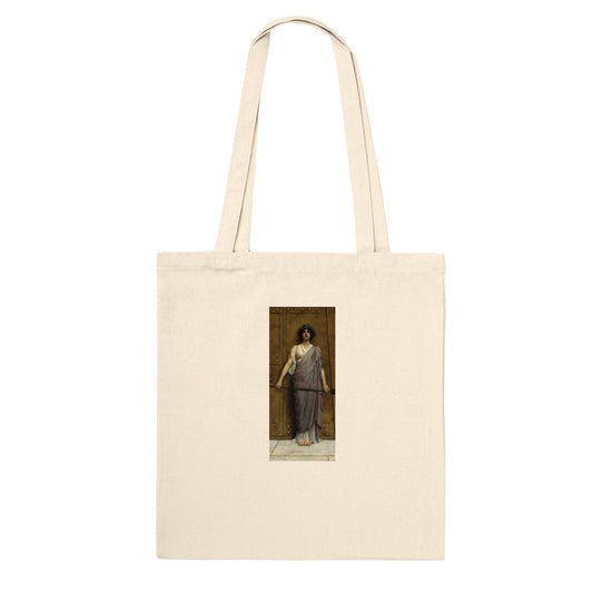 JOHN WILLIAM GODWARD - AT THE GATE OF THE TEMPLE - CLASSIC TOTE BAG