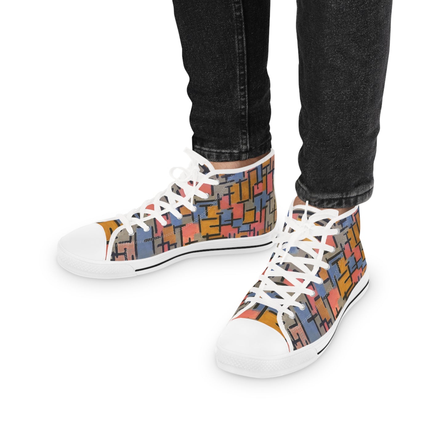 PIET MONDRIAN - COMPOSIZIONE - HIGH TOP SNEAKERS FOR HIM 