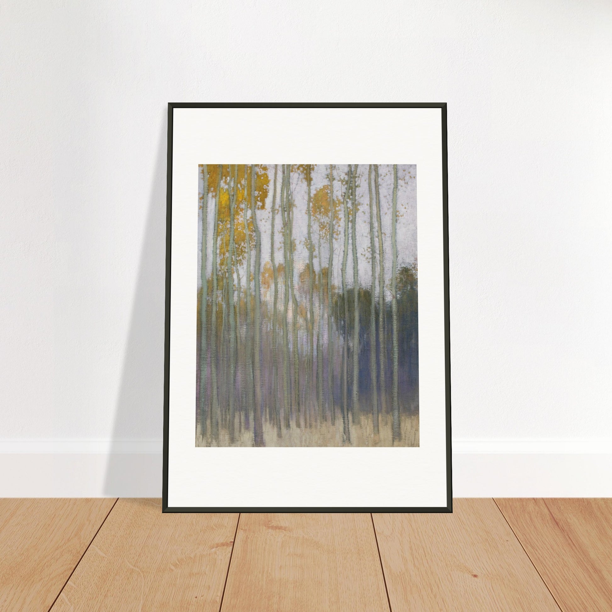 JOHANN WALTER-KURAU - FOREST (MORNING SUN) 1904 - MUSEUM MATTE POSTER IN METAL FRAME