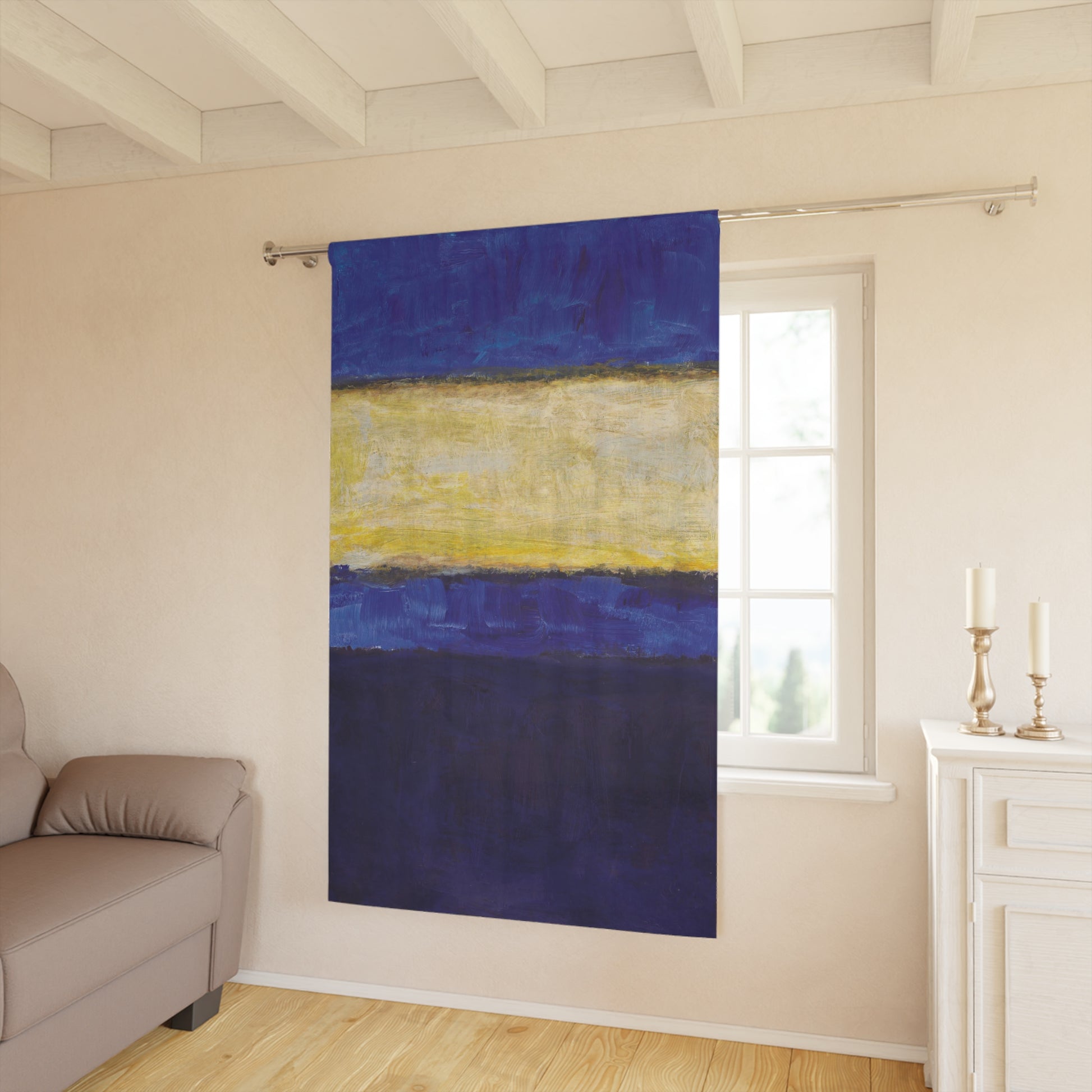 MARK ROTHKO - ABSTRACT - WINDOW ART CURTAIN