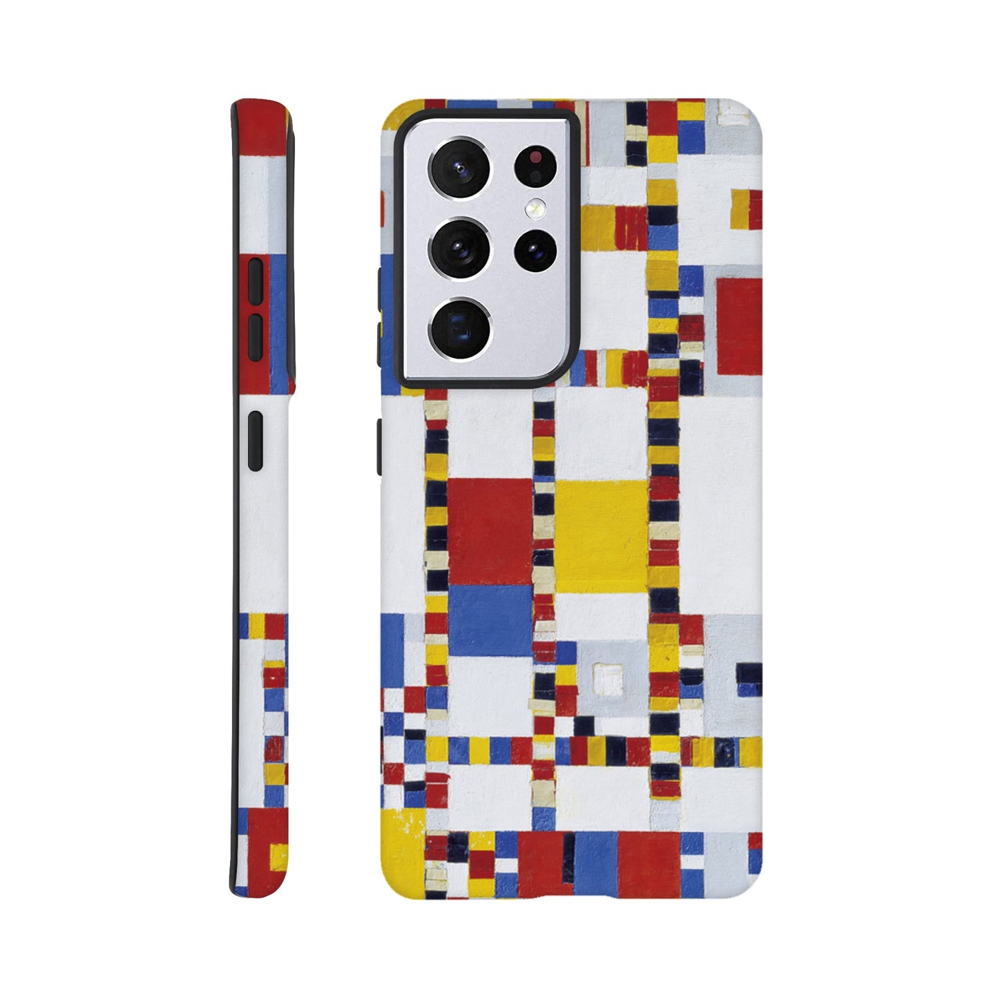 a cell phone case with a colorful pattern on it