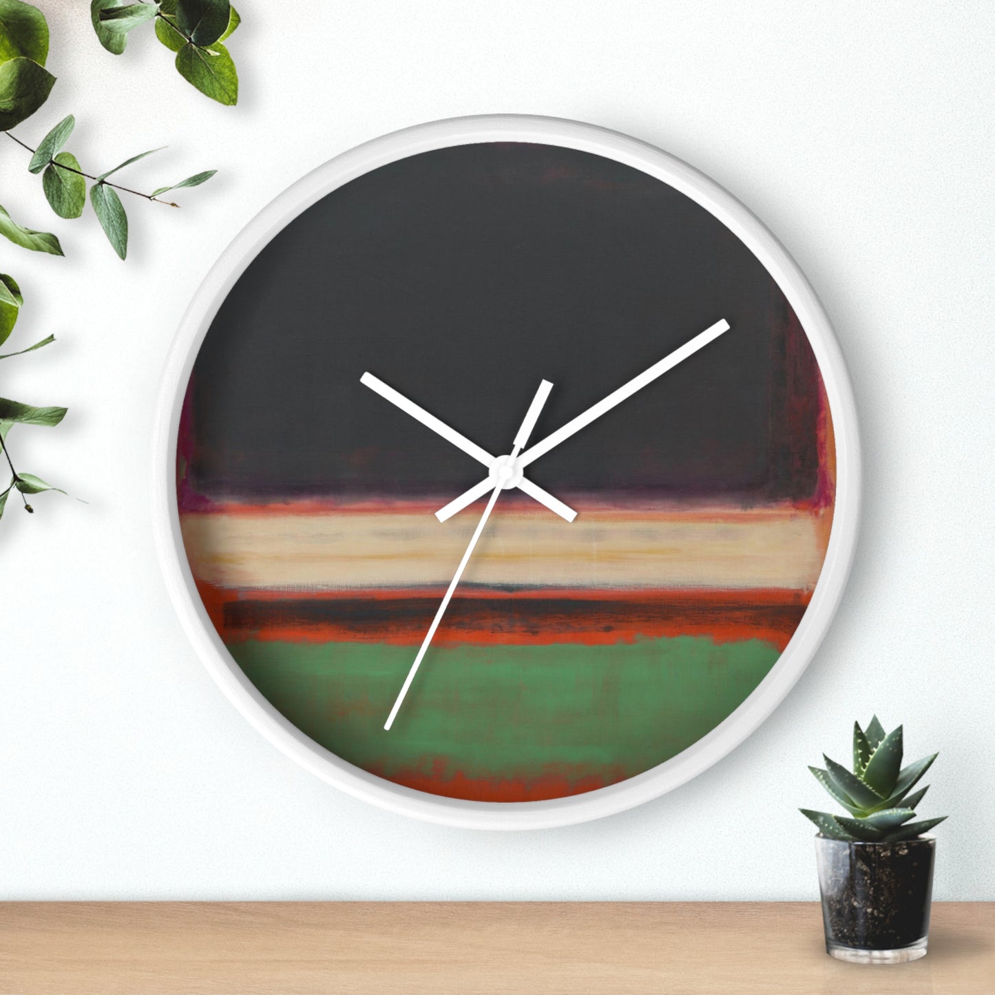 MARK ROTHKO - ABSTRACT - WOODEN WALL ART CLOCK 