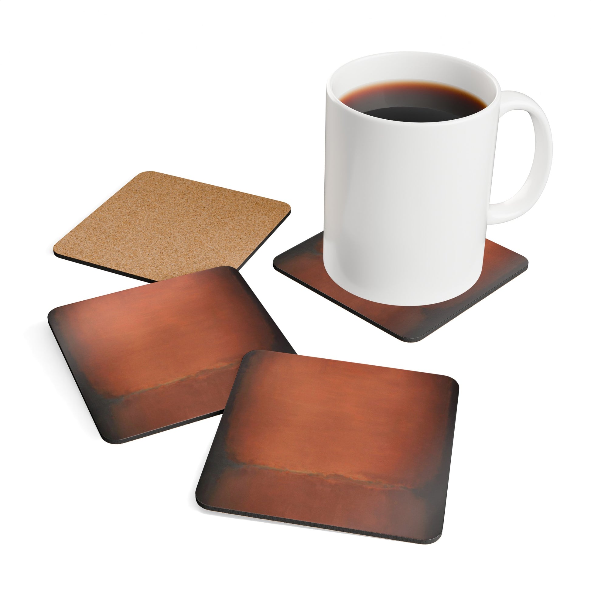 MARK ROTHKO - ABSTRACT - CORKWOOD COASTER SET