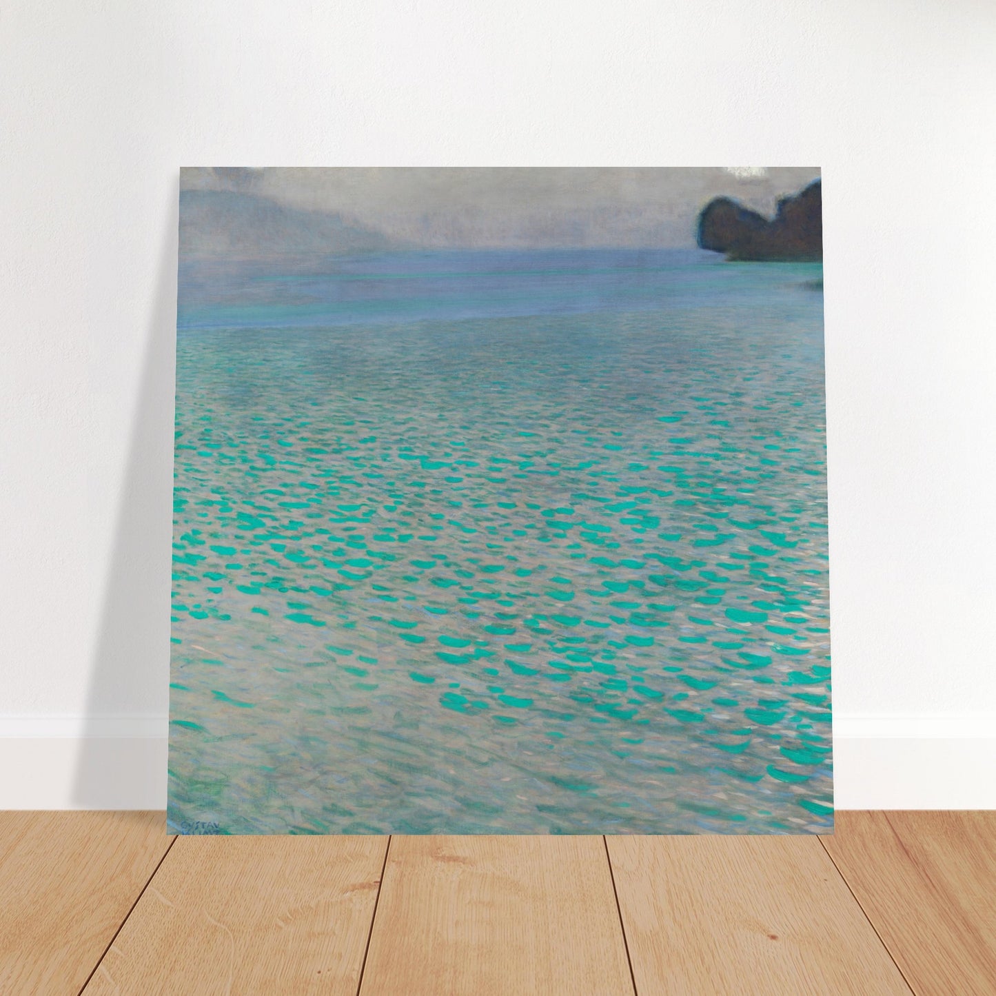 GUSTAV KLIMT - ATTERSEE (1900) - POSTER 12'' x 12'' 